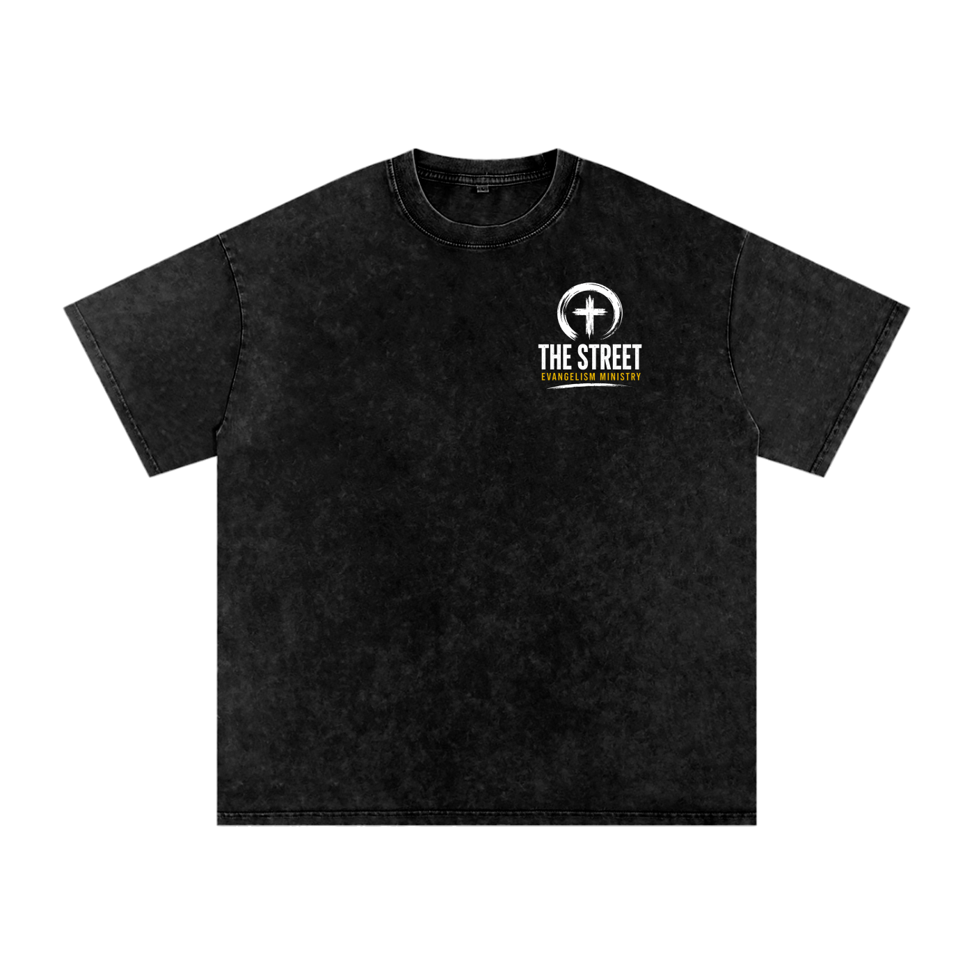 Can I Pray For U? Snow Washed Oversized Cotton T-Shirt