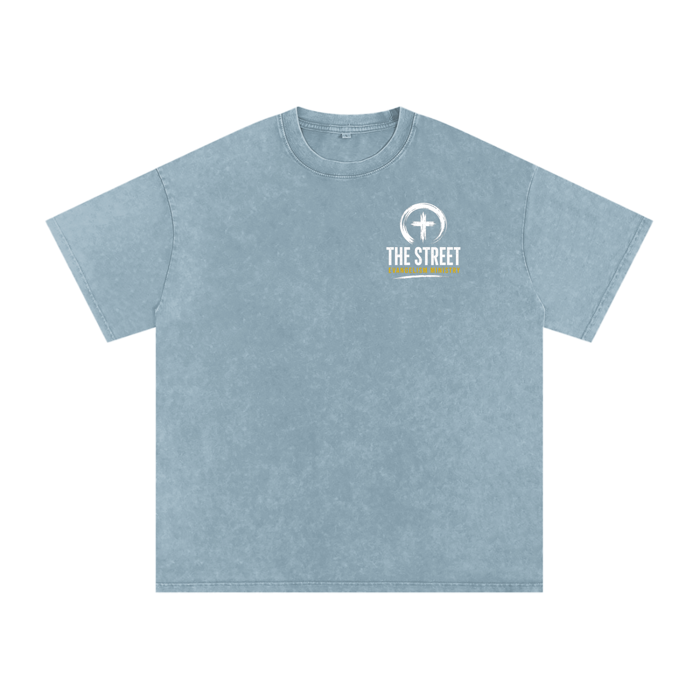 Can I Pray For U? Snow Washed Oversized Cotton T-Shirt