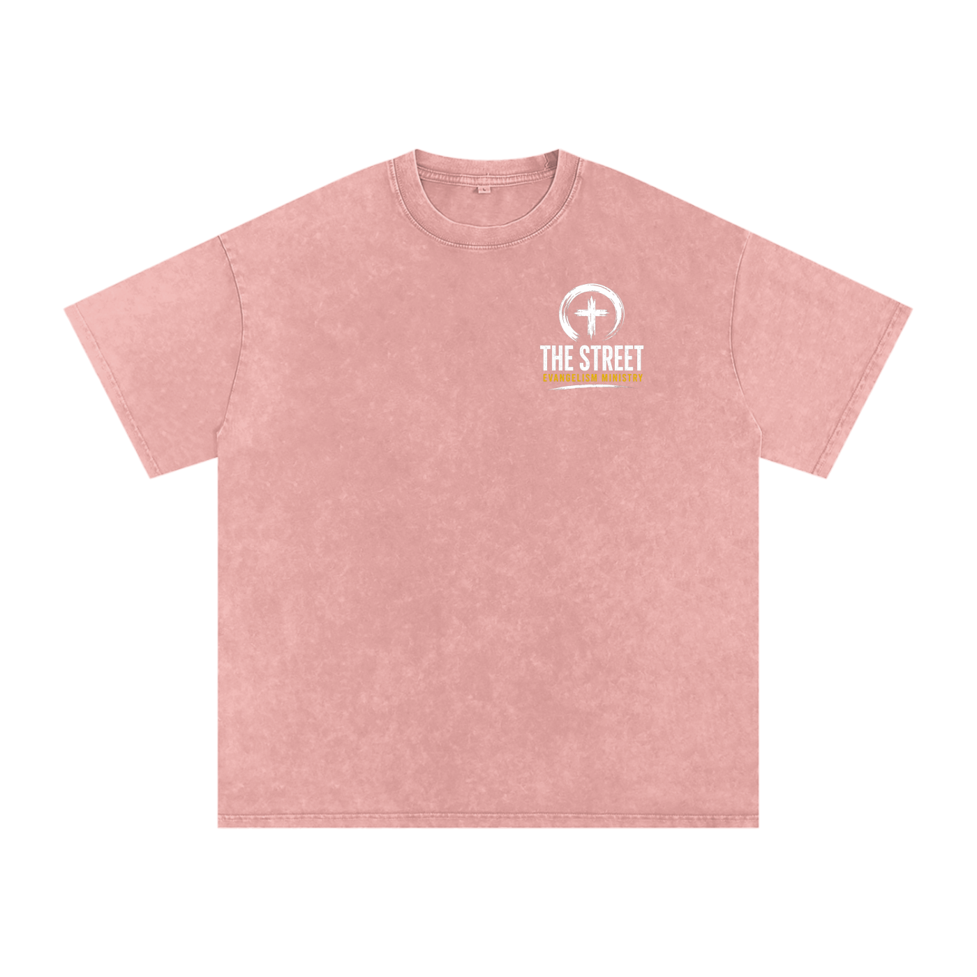 Can I Pray For U? Snow Washed Oversized Cotton T-Shirt